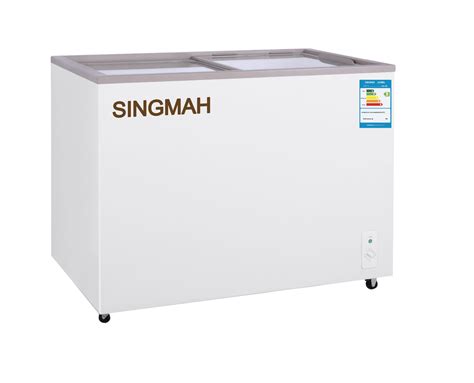 FLAT GLASS TOP CHEST FREEZER - Singmah Steel Refrigeration Pte Ltd