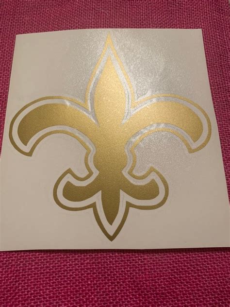 Gold Fleur De Lis Car Decal Etsy