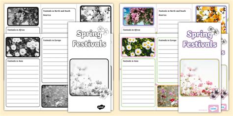 Spring Festivals Leaflet Template Teacher Made Twinkl