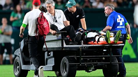 Philadelphia Eagles players carted off after suffering neck injuries ...