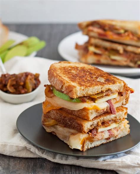 Spicy Apple Bacon Grilled Cheese The Thirsty Feast By Honey And Birch