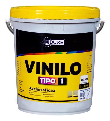 Pintura Vinilo Tipo 1 Interior Exterior Blanco Cuñete Udu MercadoLibre