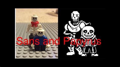 How To Build A Lego Sans And Papyrus Youtube