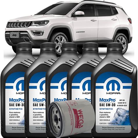 Óleo Jeep Compass 2.0 Flex - Kit Revisão 5w30 Filtro De Oleo Jeep Compass 2.0 Flex - Sua melhor ...