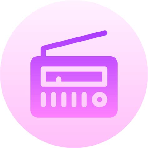 Radio Basic Gradient Circular icon