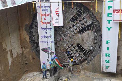 Major Milestone Dmrc Achieves First Twin Tunnel Breakthrough In Phase