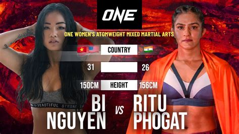 Bi Nguyen Vs Ritu Phogat Full Replay One Championship The Home