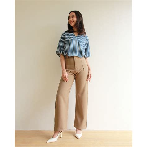 Jual Gia Pants Celana Bahan Wanita Shop Malina Shopee Indonesia