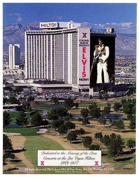 807 1977 Elvis Las Vegas Hilton Memorial Poster