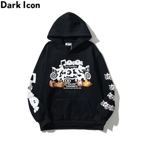 Dark Icon Travis Scott Cactus Jack High Street Hoodies Men Cartoon