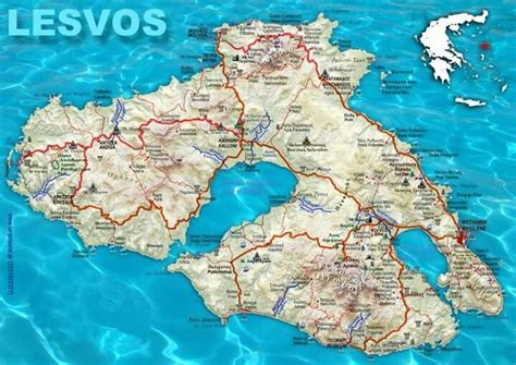 Map Of Lesvos Island