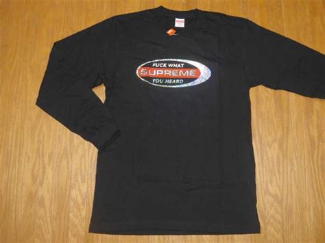 楽天市場SUPREME シュプリーム Fuck What You Heard L S Tee ロンT MADE IN USA アメリカ製 年秋冬モデル AW 中古