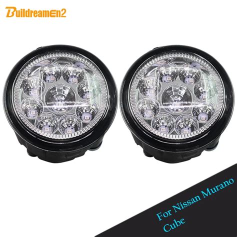 Buildreamen2 For Nissan Murano Cube 2 Pieces Car Led Light Fog Light