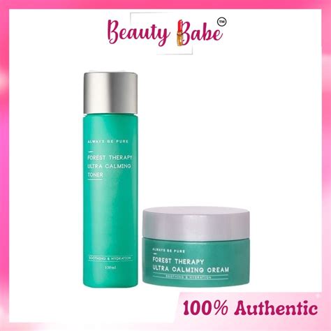 Always Be Pure Forest Therapy Ultra Calming Toner 30ml 150ml Cream 80ml Set Beauty Babe