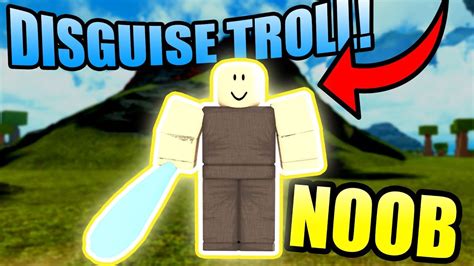 Noob Disguise Trolling Roblox Booga Booga Youtube