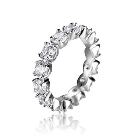 4 2 Ctw Moissanite Eternity Ring Msr1165 Jpb Jewelry Box