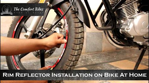 How To Install Rim Sticker On Your Bike Rim Reflector Installation Comfort Rides Youtube