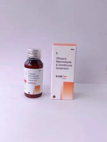 Elciof Ms Ofloxacin Metronidazole Simethicone Suspension Ml At Rs