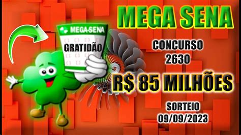 Mega Sena Concurso 2630 YouTube