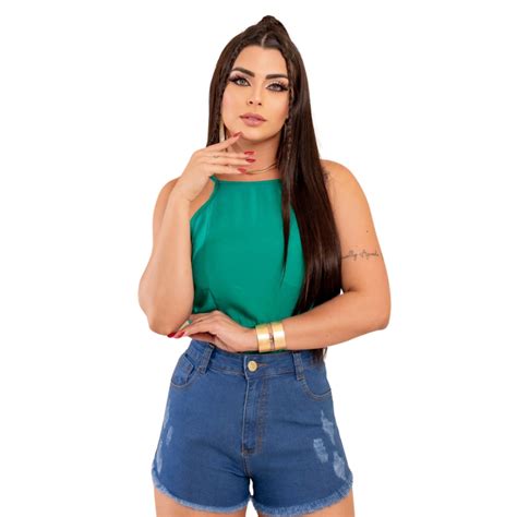 Short Jeans Feminino Cintura Alta Destroyed Hot Pants Modela Bumbum Shopee Brasil