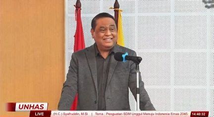 Kabarindo Kuliah Umum Komjen Pol Purn Dr H Syafruddin Kambo