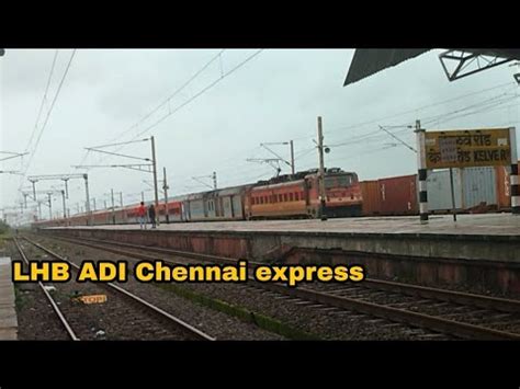 Lhb Train To Chennai Adi Chennai Indian Trains Youtube