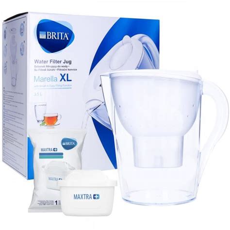 Carafe filtrante Marella XL blanche 1 filtre MAXTRA réduit le