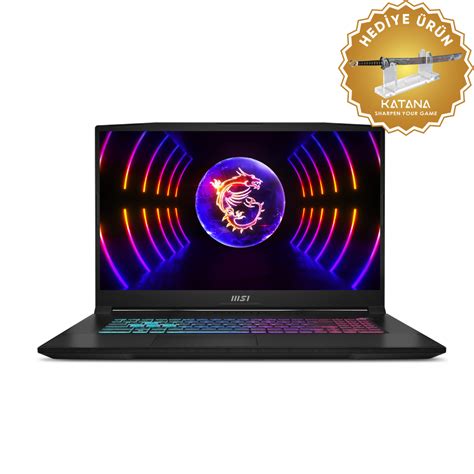 MSI KATANA 17 B12VFK-481XTR Intel Core i7-12650H 16GB DDR5 1TB SSD ...