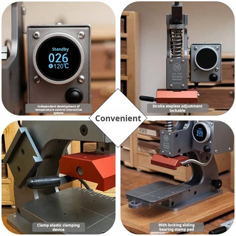 Mini Digital Hot Foil Stamping Machine Manual Leather Embossing Machine Infrared Positioning Hot