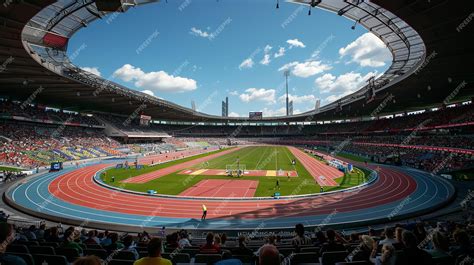 Premium Photo | Amazing atmosphere at the big stadium during the track ...