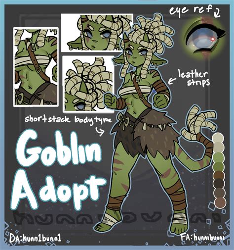 Closed Goblin Adopt By Hunn1bunn1 On Deviantart