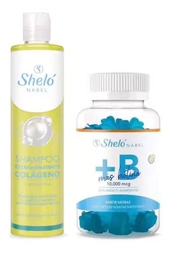 Shampoo Y Gomitas Bio Tratamiento Natural Shelo Nabel Meses Sin