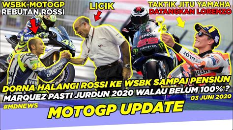 DORNA CEGAH ROSSI KE WSBK SAMPAI PENSIUNMARQUEZ TETAP FAVORIT JURDUN