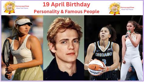 People Born on April 19 - April 19th Famous Birthdays