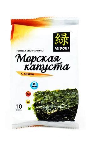 Чипсы нори Midori кимчи, 5г - купить с доставкой по выгодным ценам в ...