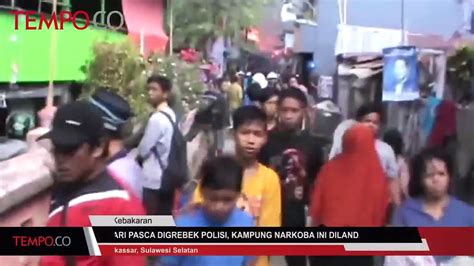 Sehari Pasca Digrebek Polisi Kampung Narkoba Ini Dilanda Kebakaran