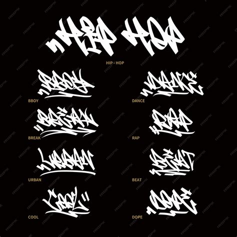 Premium Vector | Graffiti HIP HOP font