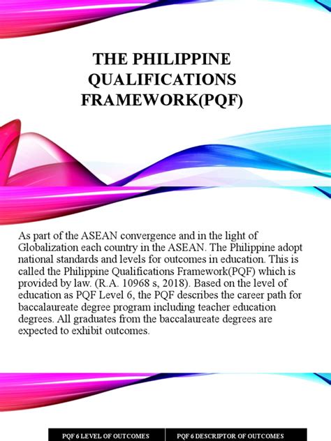 The Philippine Qualifications Framework Pqf Hart Pdf