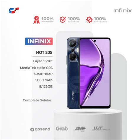 Jual Infinix Hot 20S 8 128GB Mediatek MT6781 Helio G96 12 Nm 5000mAH Fast Charging 18W