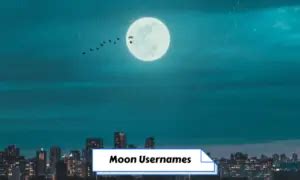 500 Moon Usernames Ideas And Suggestions