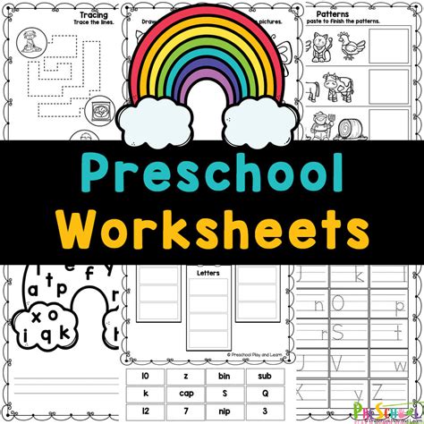 FREE Printable Preschool Worksheets pdf - Worksheets Library