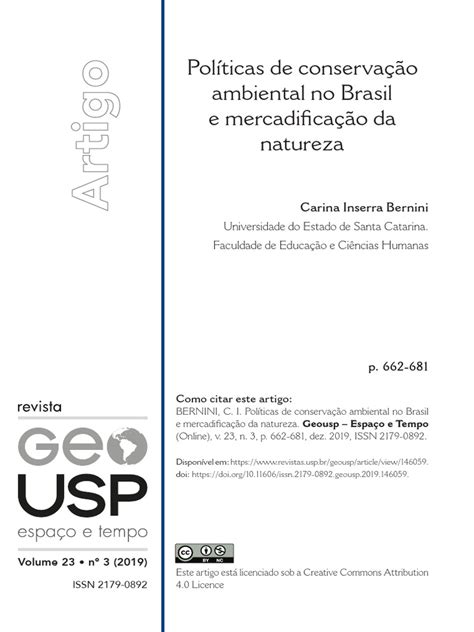 Caminhos Para A Promoção Da Conservação Ambiental No Brasil Redação - Políticas de Conservação Ambiental no Brasil | PDF | Movimento ...