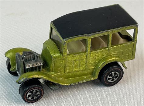Lot Vintage 1969 Mattel Hot Wheels Redline US Antifreeze Classic 31 Ford Woody