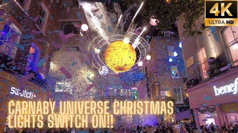 Carnaby Universe Christmas Lights Switched On London Christmas