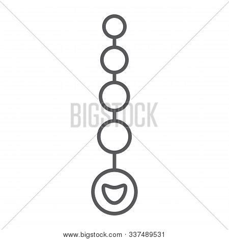 Anal Beads Thin Line Vector Photo Free Trial Bigstock