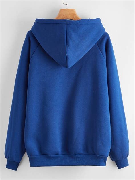 Solid Kangaroo Pocket Thermal Lined Hoodie Artofit