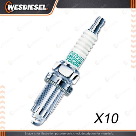 10 Pcs Denso Iridium Tough Spark Plugs Reference NGK IFR6W-7G IFR6Z7G ...