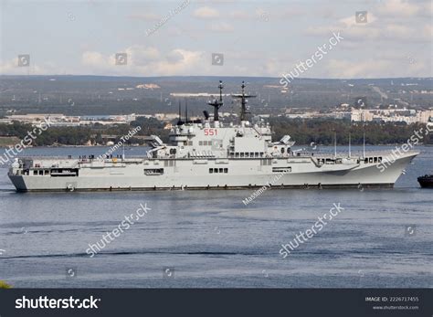 Ship Italian Navy Aircraft Carrier Giuseppe Stock Photo 2226717455 ...