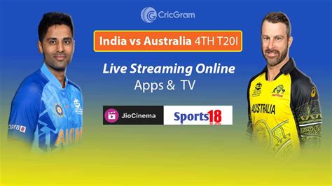 India vs Australia Live Streaming Free - TV, Jiocinema, 4th T20I - CricGram