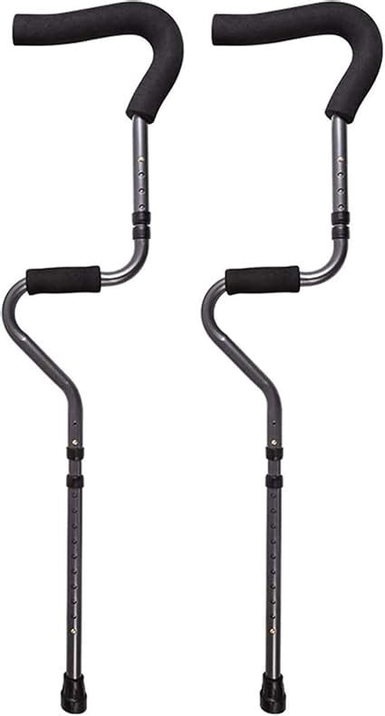 WERT In Motion Pro Crutches Foldable Ergonomic Handles Spring